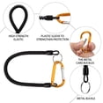 thumbnail image 2 of [Yuexinghui] Processed Intellectual Property 4pcs Fishing Lanyard With Carabiner Retractable Spring Rope Fishing Rope Combination Color One Size ANGGREK Fishing Spring Rope, 2 of 6