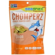 SeaSnax, Chomperz, Crunchy Seaweed Chips, Onion, 1 oz Pack of 2