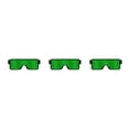 thumbnail image 2 of bedienty LED Light Up Sunglasses EL Glasses Glow Costume Rave Cosplay Party green 3Set, 2 of 6
