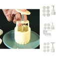 thumbnail image 1 of 1 Set Mooncake Mold Moule à Gâteau Rond en Forme Alimentaire Antiadhésif pour Pâtisseries Caractère Chinois, 1 of 8