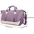 thumbnail image 2 of Bolso deportivo impermeable para mujer, compañero de fin de semana para hombre con compartimento para zapatos y bolsa para artículos húmedos Bolso versátil para gimnasio y viajes, 2 of 5