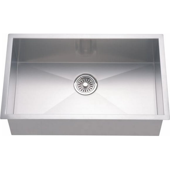 Dawn Kitchen & Bath DSQ2816 28 in. Undermount Square Single Bowl - 18 Gauge