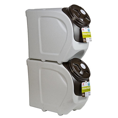 Gamma2 Vittles Vault Home Stackable Pet Food Storage Container, Grey