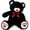 36‘’ Black, variant on MorisMos Pink Giant Teddy Bear 35.4" Stuffed Animal Soft Big Plush Toy with Bowknot and Footprint