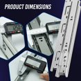 thumbnail image 3 of Correderas para cajones OURSHOM, cierre suave, 40 cm, resistentes, 150 kg, 8 unidades, 3 of 8