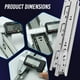thumbnail image 3 of Correderas para cajones OURSHOM, cierre suave, 40 cm, resistentes, 150 kg, 8 unidades, 3 of 8