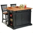thumbnail image 1 of Homestyles Americana Wood Kitchen Island Set in Black, 1 of 4