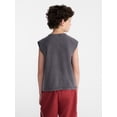 thumbnail image 3 of Weekend Academy Boys Oversized Cotton Tank Top with Pocket, Sizes 4-18, 3 of 5
