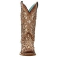 thumbnail image 5 of Corral Boots Womens Glitter Tooled Inlay Square Toe Cowboy  Tall Boots, 5 of 5