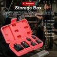 thumbnail image 2 of Conversion head, 6Pcs Impact Adapter Reducer Set Socket Convertor Adapter 1/4inch 3/8inch 1/2inch 3/4inch for Impact Driver Conversions with Storage Box, 2 of 8