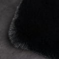 thumbnail image 2 of Ghouse 3x3 Soft Black Faux Fur Round Rug, Machine Washable Area Rugs for Bedroom Fluffy Rugs for Living Room,Carpet Sheepskin Rug, 2 of 6