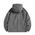 thumbnail image 6 of Rggeeun Men's Casual Jackets Summer Lightweight Hooded Zipper Jacket Breathable Sunscreen Outdoor Windbreaker For Daily Wear Outwear Streetwear, 6 of 6