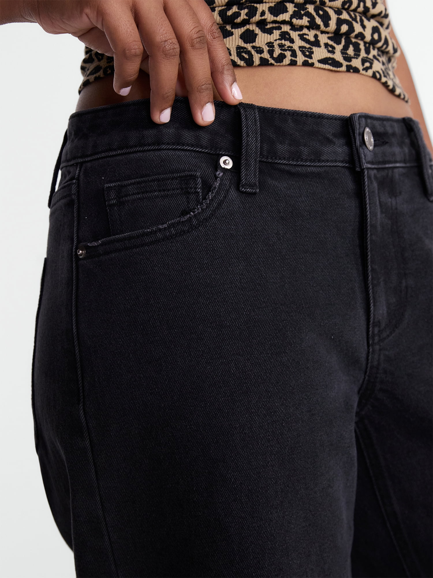 No Boundaries Mid Rise Baggy Jeans, 29", 31", 33" Inseams, Women's Sizes 00-24W