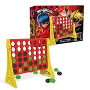Miraculous Ladybug Get 4, Paris Grid with Connect Ladybug and Cat Noir Tokens, 4 in a Row Game, Strategy Board Games for Kids, Wyncor