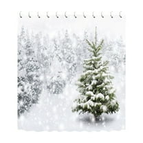 Jubipavy Shower Curtain Christmas Shower Curtain Shower Curtain Proof Shower Curtain Bathroom Dry And Wet Separation Shading Warm Shower Curtain