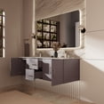 thumbnail image 4 of Sonoma 60 in W x 22 in D Dark Grey Double Bath Vanity, Carrara Marble Top and 60 in LED Mirror, 4 of 11