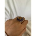 thumbnail image 2 of Carillon Citrine Ring, Gemstone Cluster 1.4 ct 925 Sterling Silver Ring for Women, Ring Size : 4.5, 2 of 5
