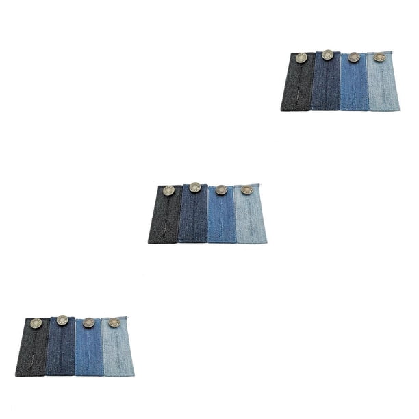 Yuarrent Banda para el vientre Pantalones trimestrales cómodos Extensor de cintura Rectángulo Ropa Extensión Jeans Accesorio Pantalones Type4 NO4