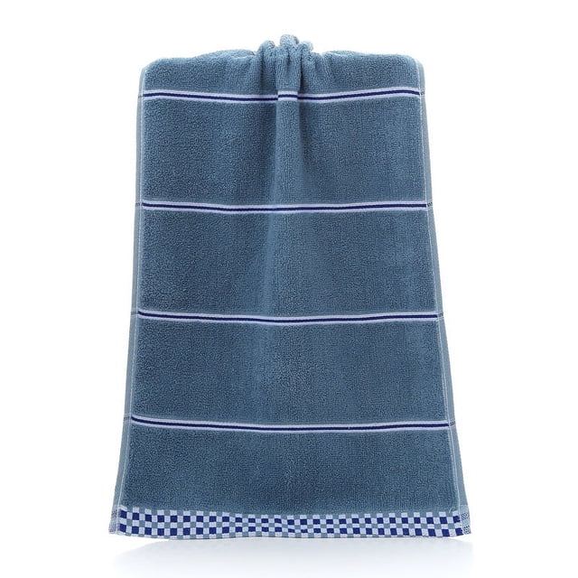 Nvzi 6 toallas de baño de algodón puro, toalla de mano de algodón suave para el hogar, súper suave, altamente absorbente para ducha, piscina, toalla de mano de 12,99 x 28,74 pulgadas (azul)