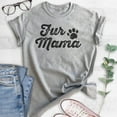 thumbnail image 2 of Fur Mama T-shirt, Unisex Women's Shirt, Cute Dog Shirt, Dog Mama Shirt, Pet Shirt, Pet Owner Shirt, Heather Gray, 3X-Large, 2 of 6