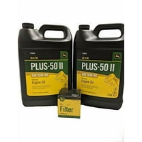 John Deere Original Equipment Oil Change Kit Filter and Oil - (1) M806418 (2) Gallons 15W-40