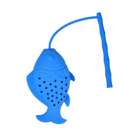 

Sanwood Creative Fish Silicone Infuser Tea Leaf Strainer Filter Diffuser Kitchen Tool Kitchen Tool
