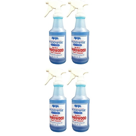 Woodwise Ready-to-Use No Wax Hardwood Floor Cleaner 32oz Spray Pack of (Best Way To Remove Wax From Hardwood Floors)