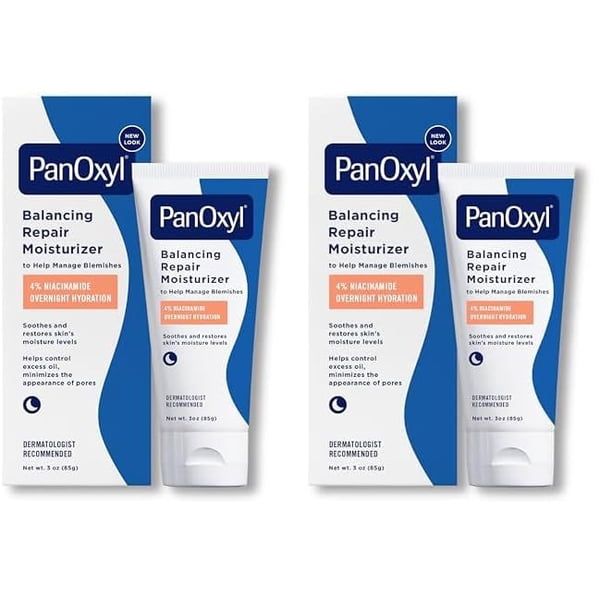 Crema hidratante PanOxyl PM Balancing Repair 90 ml (paquete de 2)