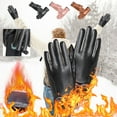 thumbnail image 6 of TERGAYEE Womens Winter Leather Gloves,manipulatescreen Texting Warm Driving Lambskin Gloves,Winter Outdoor Warm Cycling Driving Fashion Bowknot Gloves, 6 of 9