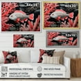 thumbnail image 4 of Designart "The Pink And Black Dance In Monochrome" Coastal Coral Under Water Wall Art Prints, 4 of 7