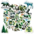 thumbnail image 6 of 35pcs Forest Animals Stickers Nature Stickers Wildlife Trees Stickers PVC Sticker Pack for Luggage Phone Suitcase, 6 of 9