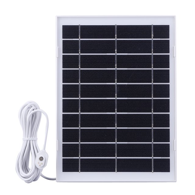 Batería Cámara Panel Solar 10W 5V S Montaje Ajustable 360° para Acampar Senderismo