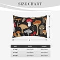 thumbnail image 6 of Balery Various Mushrooms Pillow Covers,Bed Pilowcases,Reversible Plush Throw Pillow Covers End Pillow Encasement,Pillow Case - 14"X20", 6 of 9