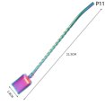 thumbnail image 1 of 2In1Drinking Straws Spoon Creative Stainless Steel Reusable Drinking Straw Watermelon Spoon Bar Milk Coffee Stirring Tool 11, 1 of 6