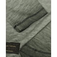 thumbnail image 5 of ZIMEGO Men's Long Sleeve Crew Neck Color Dye Washed Vintage Curved Hem T-Shirts, 5 of 5