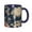 NavyBlue, variant on Leopard Animal Fur Texture Coffee Mug Fun Custom Ceramic Mugs 11oz Black