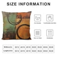 thumbnail image 5 of JEUXUS Vinatge Geometry Throw Pillow Covers  Soft Abstract Art Cushion Covers for for Couch Sofa Retro Square Geometric Circles Red Brown Decorative Pillowcases Outdoor Pillows Covers, 5 of 5