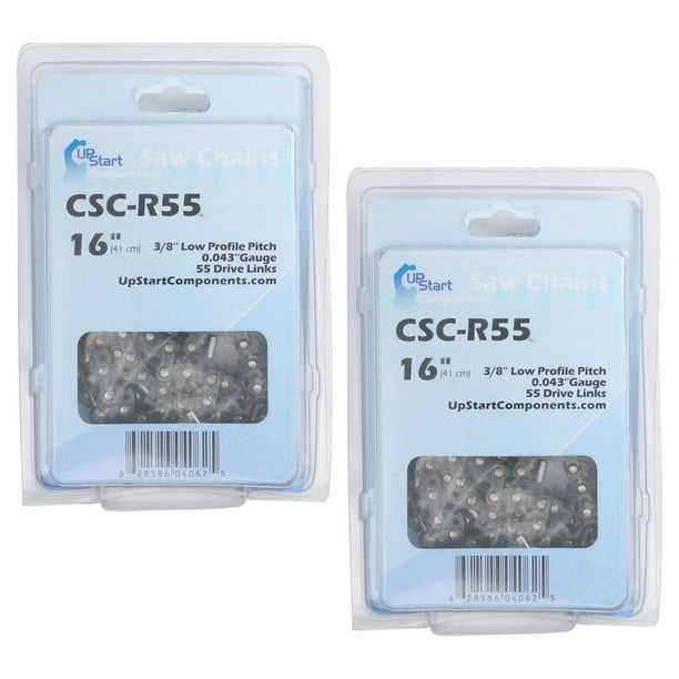 2Pack 16Inch Chainsaw Chain Replacement for Stihl MS 170 (16", 3/8