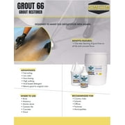 Grout66 Instant Grout Cleaner and Grout Restorer with Brush, Low-Odor, 32 oz.
