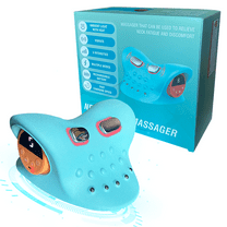 EMS Neck Massage Pillow with Ambient Light & Heat