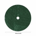 thumbnail image 3 of Green Christmas Tree Skirt, CXALSSY 24 inches Round Christmas Tree Skirt for XMAS Party Christmas Tree Decoration, 3 of 6