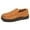 Brown, variant on BERANMEY Moccasins Slippers for Men House Slippers Indoor Outdoor Plush Mens Bedroom Shoes with Hard Sole