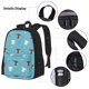 thumbnail image 3 of Easygdp Cat Fish Mochila para Niños y Niñas con Set de Caja de Almuerzo y Estuche para Lápices 3 en 1, Mochila Escolar Estampada para Adolescentes, 3 of 7