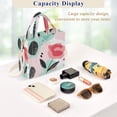 thumbnail image 4 of Corduroy Tote Bag for Women Shoulder Handbags Fashion Ladies Purses Satchel Messenger Bags Large and Cartoonish Rose M, 4 of 8