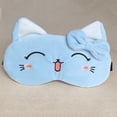 thumbnail image 3 of Bangcool Sleeping Mask Cute Cartoon Cat Blindfold Eyeshade with Ice Pack for Home Travel, 3 of 9