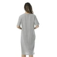 thumbnail image 3 of Just Love Short Sleeve Nightgown Sleep Dress for Women (Grey - I Heart Sleep, Medium), 3 of 3
