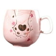 thumbnail image 4 of Tazas de de Cerámica Grandes con para Hombres Y Mujeres U0221 rosa, 4 of 6