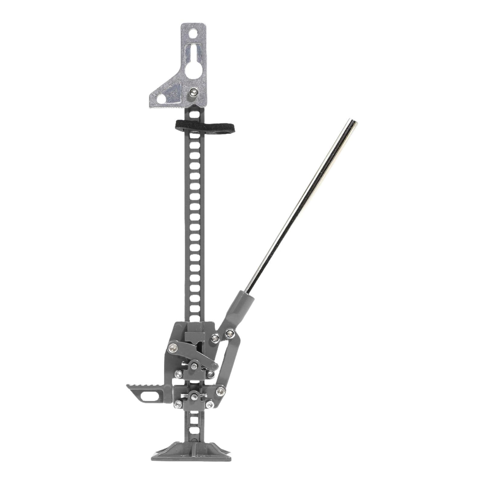 QccHieUs 1/10 Scale Lift Jack Adjustable Jack Stand Metal Easy to Use RC Vehicle Part for Gray