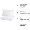 thumbnail image 2 of Almohadas de lujo suaves y transpirables para la cama, para un ajuste de altura ideal, refrigeración con excelente ventilación, Hotel Collection, fibra rellena de gel de polietileno hipoalergénico,, 2 of 6