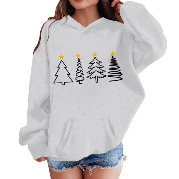 Sudadera con capucha para niñas y niños, sudadera de manga larga con cuello redondo y estampado de moda, jersey con bolsillo, sudadera de poliéster para niñas